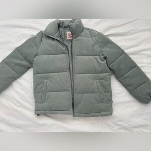 Levi’s blue/green Corduroy  Puffer Jacket